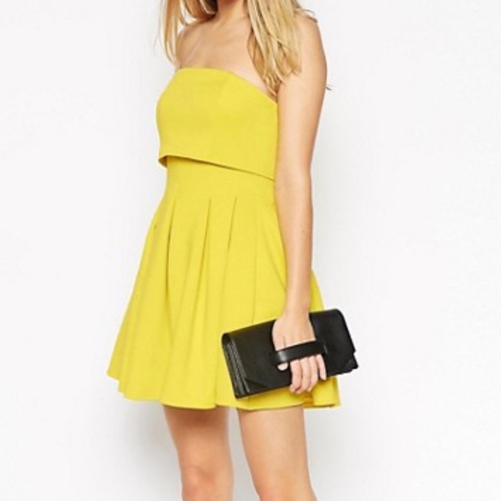 ASOS Strapless Scuba Mini Dress